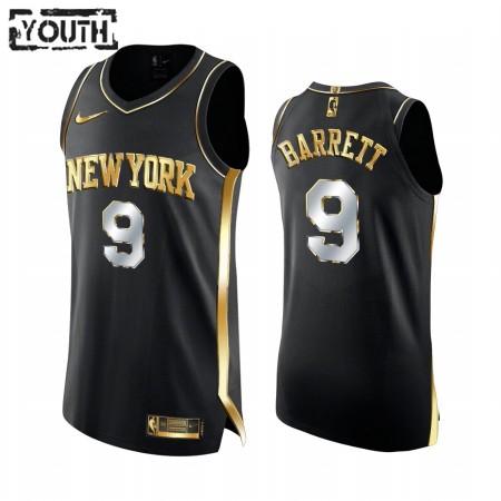 Kinder NBA New York Knicks Trikot RJ Barrett Barrett 9 2020-21 Schwarz Golden Edition Swingman